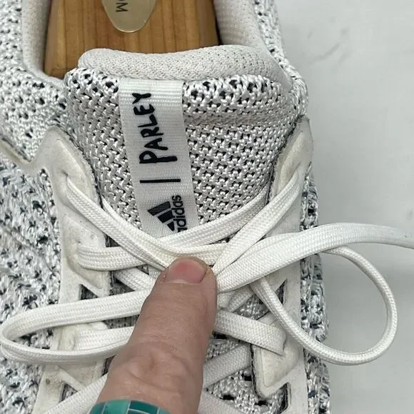 Adidas White Athletic Ultra boost Clima Parley Sneaker Shoes Size 14